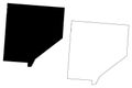 Clinton County, Ohio State U.S. county, United States of America, USA, U.S., US map vector illustration, scribble sketch Clinton