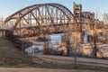 Clinton Presidential Park Bridge in Little Rock, Arkansas Royalty Free Stock Photo