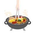 Clip art of barbecue