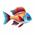 Clip art gone fishing gymnocorymbus ternetzi color purple tetra fish ka colour colorful aquarium plants Royalty Free Stock Photo