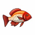 Clip art gone fishing male blue betta fish blue koi betta red and white koi Royalty Free Stock Photo