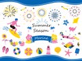 Clip art of Summer illustration set