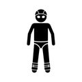 Clip glyph vector icon which can easily modify or edit