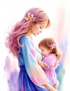 clipart of mothers love