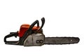 Clipart of old dirty working chainsaw isolated on white background