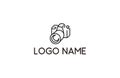 Camera flat line Logo Icon