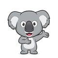 Koala in welcoming gesture Royalty Free Stock Photo