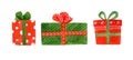 Clipart red christmas sock for gifts with ornament.