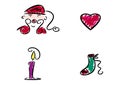 Clipart set: Advent and christmas