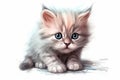 Cute Cat Sublimation Clipart isolate on white background