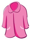 Clipart of a showcase pink-colored nightie vector or color illustration