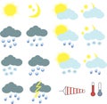 Clipart for weather icons