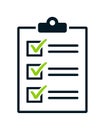 Clipboard checklist icon Royalty Free Stock Photo