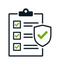 Clipboard health insurance icon Royalty Free Stock Photo