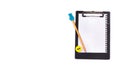 Clipboard with blank white piece of paper Royalty Free Stock Photo