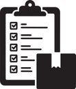 Clipboard Checklist Box Import Supply Chain Transportation Packing Document Admin Royalty Free Stock Photo