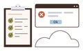 Task Management with Checklist, Error Notification, and Cloud Storage Integration Royalty Free Stock Photo