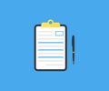 Clipboard, checklist logo design. Checklist, complete tasks, to-do list, survey, exam concepts. vector design and illustration.