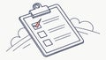 Clipboard with a checkmark and list, efficient task management tool, vector design Generative AI Royalty Free Stock Photo