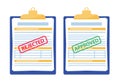 Clipboard with document, Royalty Free Stock Photo