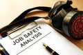 Job safety analysis. Royalty Free Stock Photo