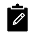 Clipboard glyphs icon Royalty Free Stock Photo