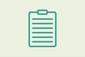 Clipboard icon. icon related to UI elements. suitable for web site, app, user interfaces,element, printable etc. line icon style. Royalty Free Stock Photo
