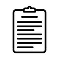 Clipboard icon for saving copies for later pasting elsewhere in a document file