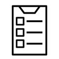 Clipboard icon, check box symbol Royalty Free Stock Photo