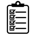 Clipboard icon, check box sign Royalty Free Stock Photo