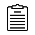 Clipboard line icon