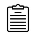 Clipboard line icon Royalty Free Stock Photo