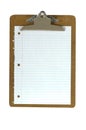 Clipboard and Paper Royalty Free Stock Photo