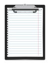 Clipboard with pencil Royalty Free Stock Photo