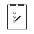 Clipboard pencil vector icon Illustration isolated for graphic Royalty Free Stock Photo