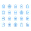 Clipboard related icon and symbol set