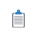 Clipboard related vector glyph icon. Royalty Free Stock Photo