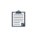 Clipboard related vector glyph icon. Royalty Free Stock Photo