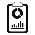 Clipboard seo icon simple vector. Evolution presence