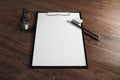 Clipboard and stationery Royalty Free Stock Photo