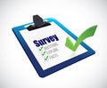 Clipboard survey illustration design