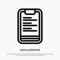 Clipboard, Text, Board, Motivation Line Icon Vector