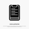 Clipboard, Text, Board, Motivation solid Glyph Icon vector