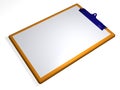 Clipboard - textbox - 3D Royalty Free Stock Photo
