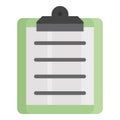 clipboard vector flat icon, school and education icon Royalty Free Stock Photo