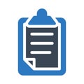 Clipboard vector glyph color icon Royalty Free Stock Photo