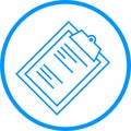 Clipboard Vector Line Icon