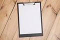 Clipboard with white sheet Royalty Free Stock Photo
