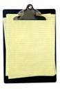 Clipboard with Yellow Notepaper