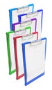 Clipboards with Blank Paper Royalty Free Stock Photo